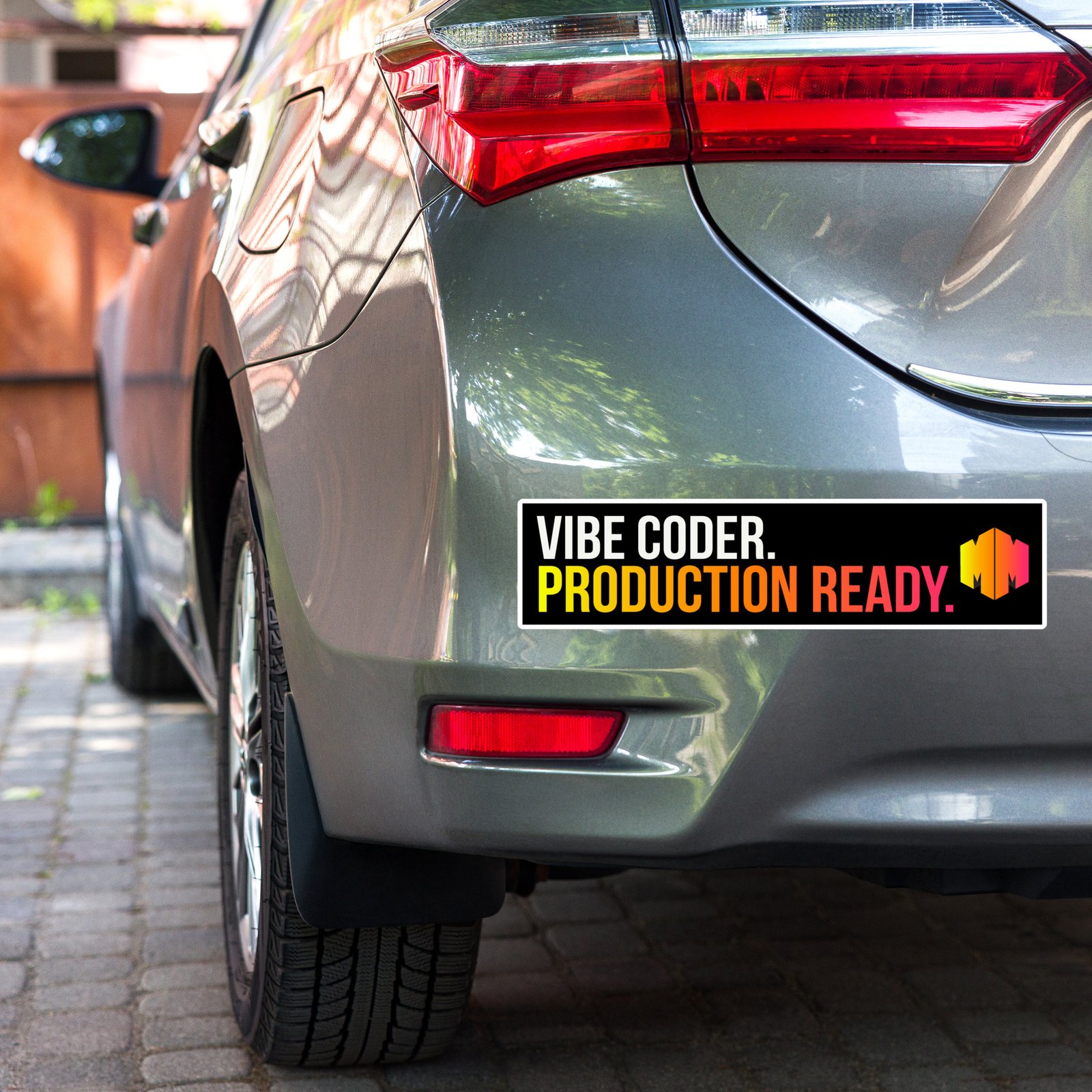 Vibe Coder. Production Ready. - Bumper Sticker - Image 3