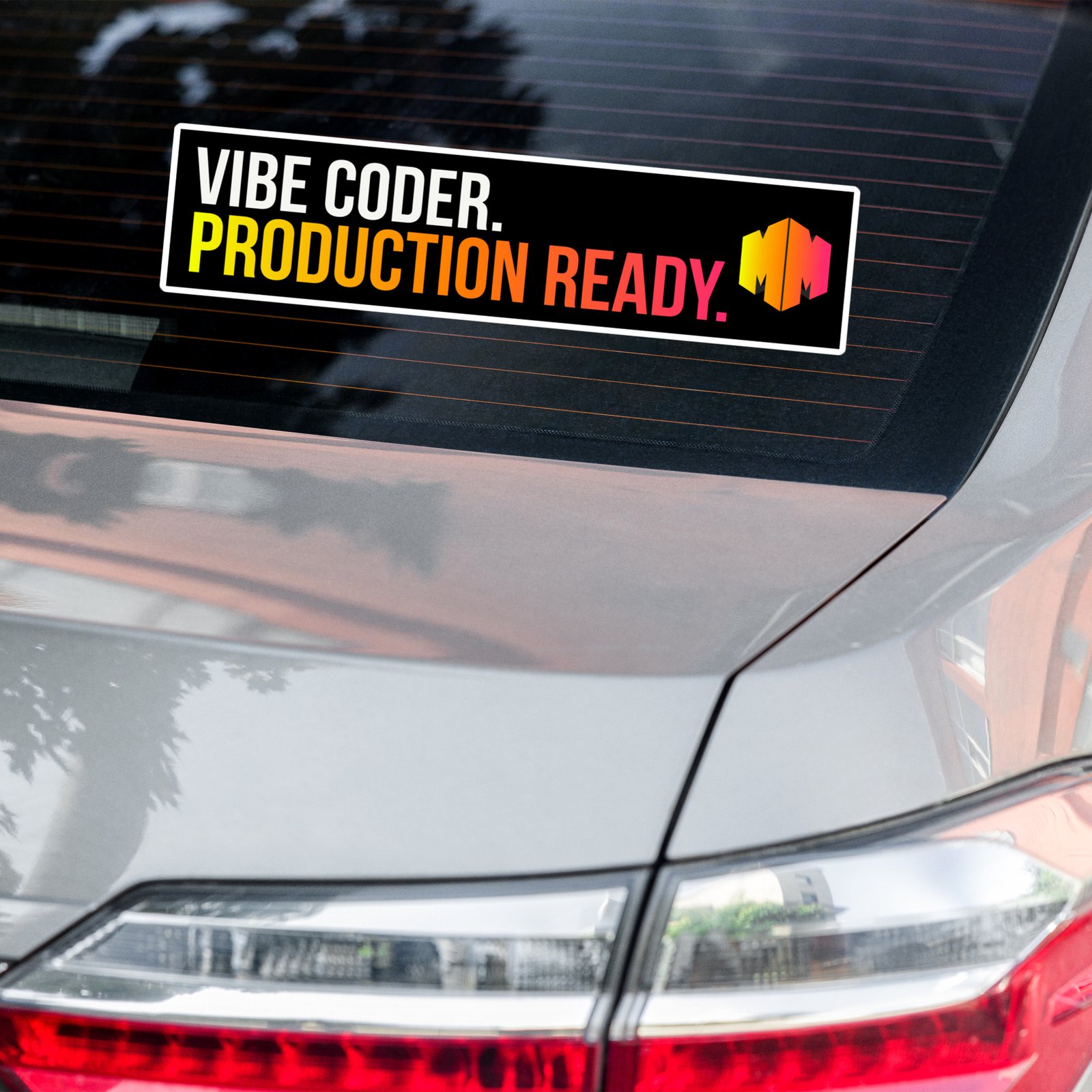 Vibe Coder. Production Ready. - Bumper Sticker - Image 4